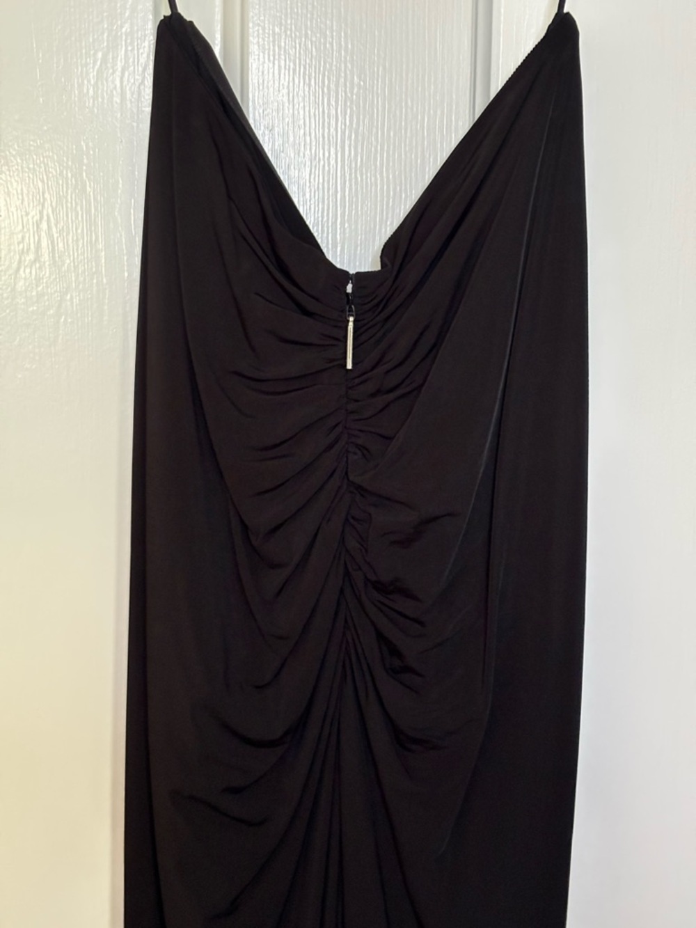 NWOT Jason Wu Black STRAPLESS midi Dress with rouching size 6 - Picture 8 of 12